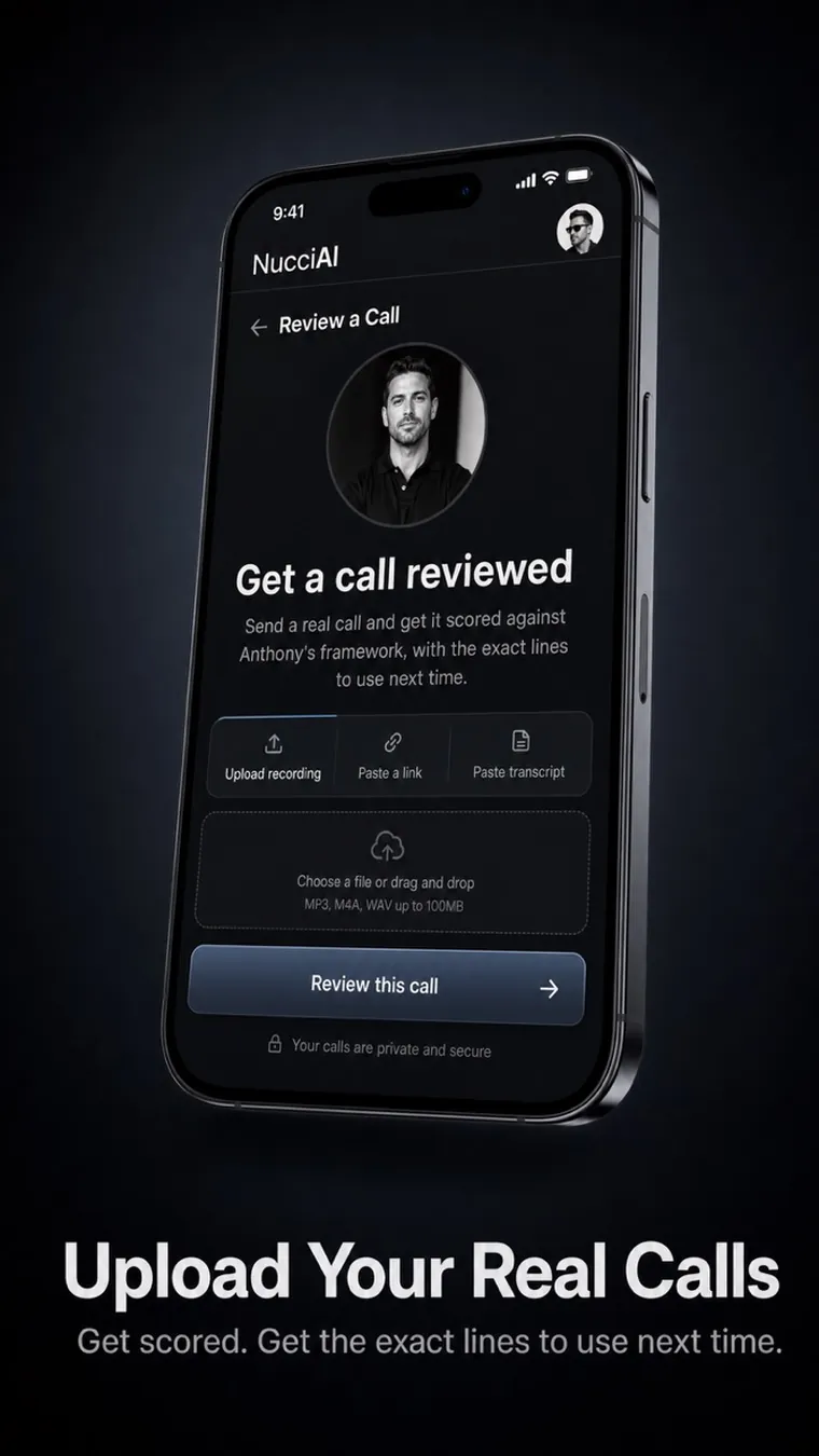 Upload your real calls
